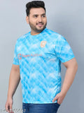 Austivo men's graphic active wear t-shirt, polyester, printed design, short sleeves, round neck, sizes: XXXL, 4XL, 6XL, 7XL, Indian origin