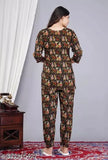Rayon marwadi print women's nightsuit, pure premium cotton limited edition sleepwear from India