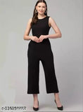 Green cotton blend sleeveless jumpsuit by RM FASHION, eco-friendly street style wardrobe essential