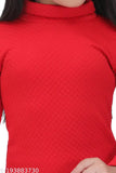 BARKAT DESIGNING PLANET Kid's Solid High Red Sweaters