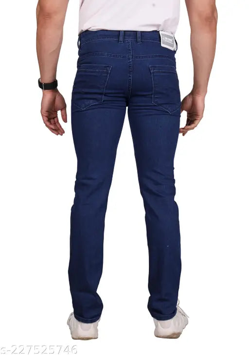 Dark blue denim RIGBONE men's jeans, slim fit, comfortable waist sizes 30-40