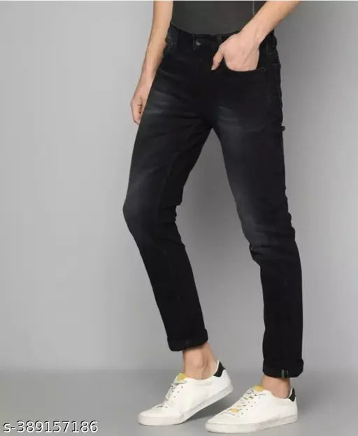 High-quality cotton men's jeans for parties, perfect for a comfortable fit and stylish look. Size 28 or 30, made in India