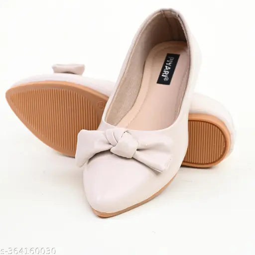 Synthetic ballerina flats, stylish women's flat bellies in sizes IND-4, 7, 8, 9 (India)