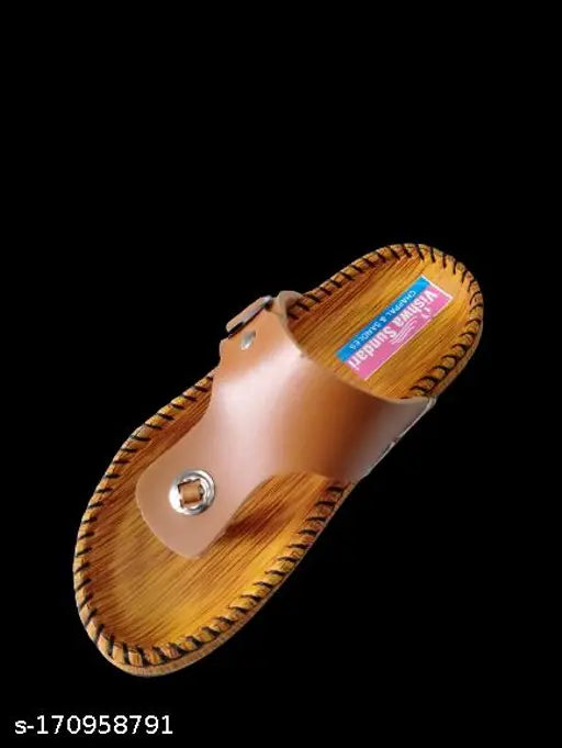 Striped net PVC and leather boys flip flops by TK Creation, traditional sleeper design for kids aged 18 months to 10 years