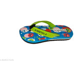 Blue EVA cartoon character alien slipper for unisex toddlers (0-4.5 years), featuring a buckle fastening and back detail