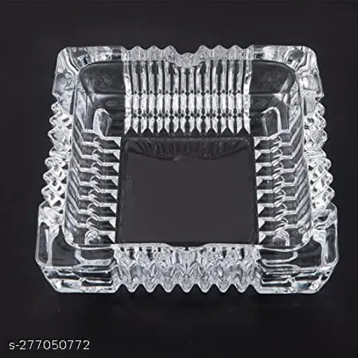 Glass Vastu Tortoise Showpiece, provides stability & balances environment, clear lead crystal, 7x14x2 cm