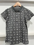 Printed cotton short sleeve T-shirt, vibrant design, size M, Indian origin