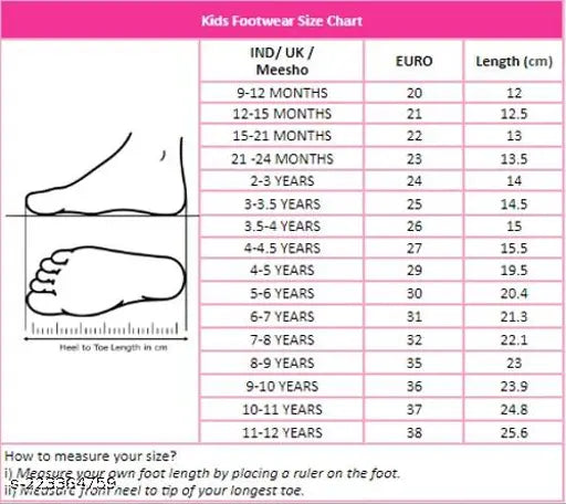 Bersache Casual Kids' Sneakers Loafers - Euro Sizing - Pack of 2, Measure 9-13cm
