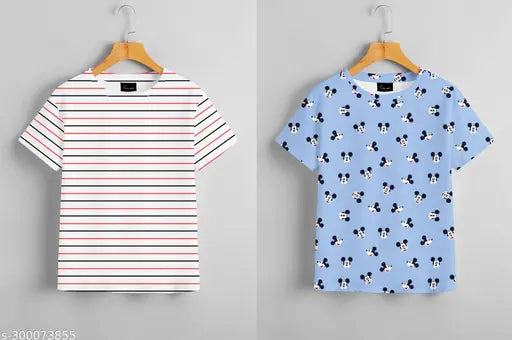 "Fashionista Femme Combo: Kalindri's Versatile T-Shirt Collection for Women and Girls - Perfect for Regular and Oversized Fit!"