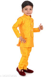 Art Silk Kids Kurta Pyjama Set, Indian clothing for kids aged 6-12 months to 3 years