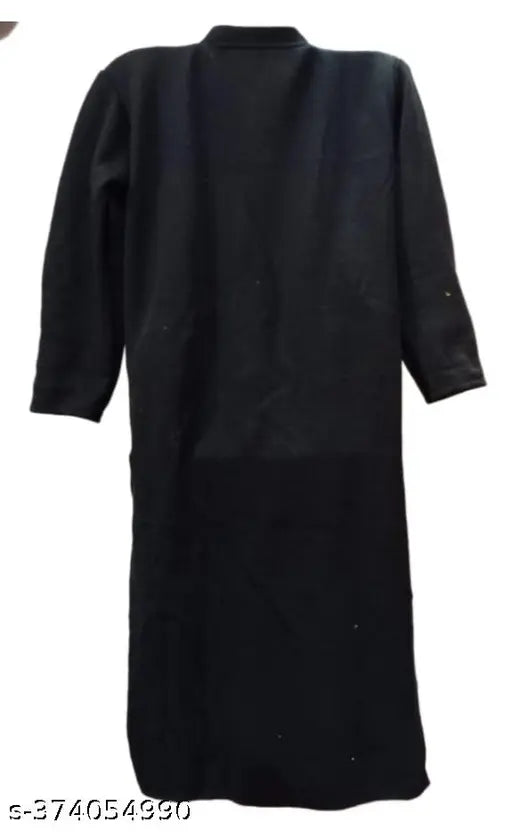 Garam black full-length coat