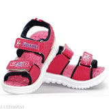 Pink and green children's sandals, cute design