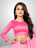 Red art silk lehenga with embroidered net dupatta, Indian bridal wear ensemble on display" (103 characters)