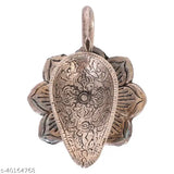 Silver metal diya with flower design - Exquisite Pooja Mandir & office decor for Diwali gifting, home decoration. Premium handcrafted metal artifact, 6cm height