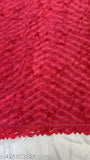 Cotton Georgette printed fancy saree with lace border, free size, India