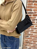 Brown faux leather sling bag