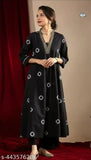 Rayon kurta pant set for women & girls, three-quarter sleeve solid color Indian fashion wear on hanger