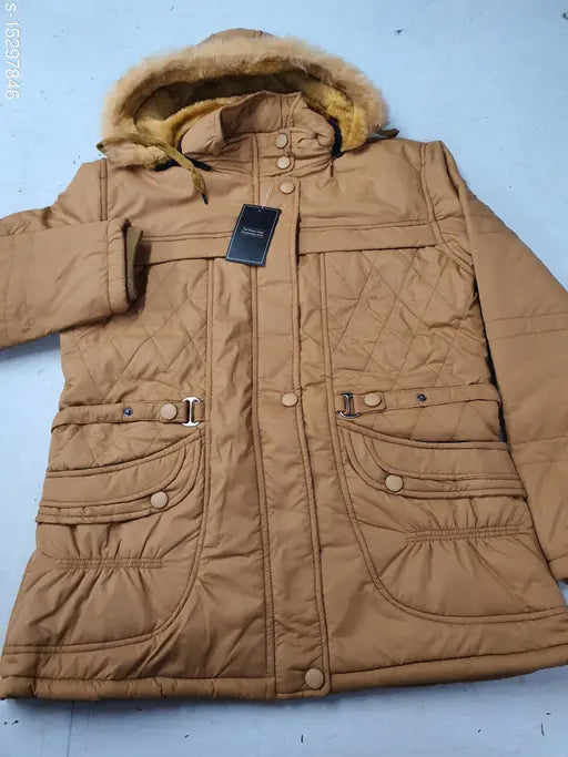 Alluring polyester ethnic jacket for women, solid combo with long sleeves, Indian-origin fashion on model