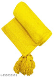 Yellow chenille throw, for 3 seater sofas
