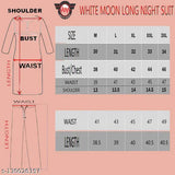 White Moon women's summer casual daily wear cotton long sleepwear, allover printed half sleeve round neck with side slits & pockets (Light Red/Black set). Comfortable, lightweight, and breathable cotton blend for full-day wear