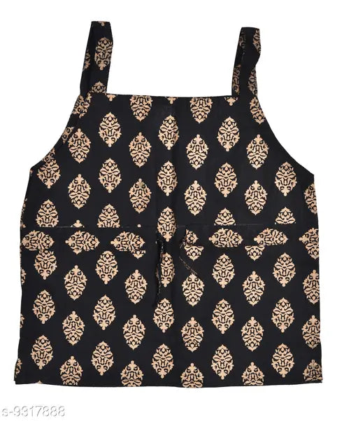 Gold Booti print ethnic wear 100% cotton lehenga choli set for toddlers, Indian handcrafted lace stitch and printed sleeveless top