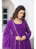 Print Designer Georgette Gown for Women: Stunning 2-Piece Set with Dupatta for Parties and Weddings | Stylish | Fashionable | Comfortable | Event Ready | Formal Wear