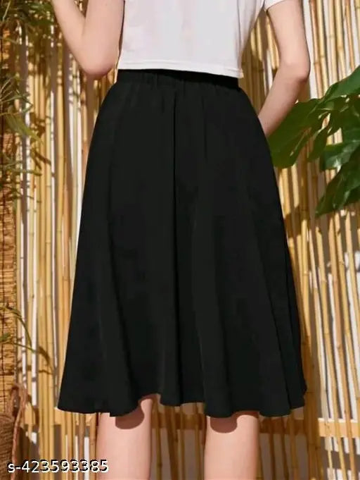 Solid polyester western skirt for women by MITU ENTERPRISE, ideal for a stylish cowgirl look