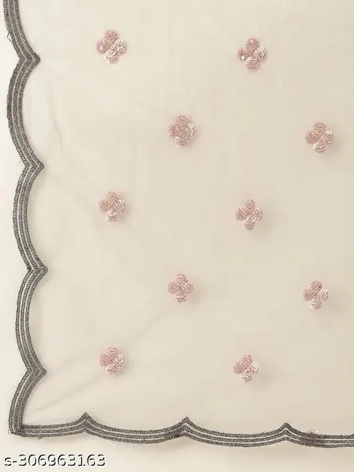 Pink nylon embroidered Lehenga Choli for girls, semi-stitched, 3-15 years, Indian origin