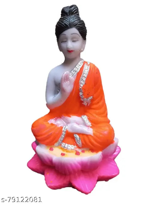 Unbreakable plastic Gautam Buddha statue - home decor, wall art, or gift idea (India origin)