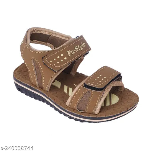 Sandal featuring sandy straps and cushioned footbeds in blue color, available in children's sizes
