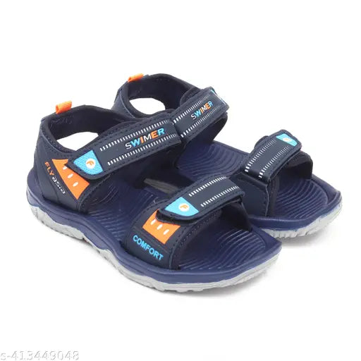 Blue, trendy children's sandals, comfortably fits kids aged 5-12 years