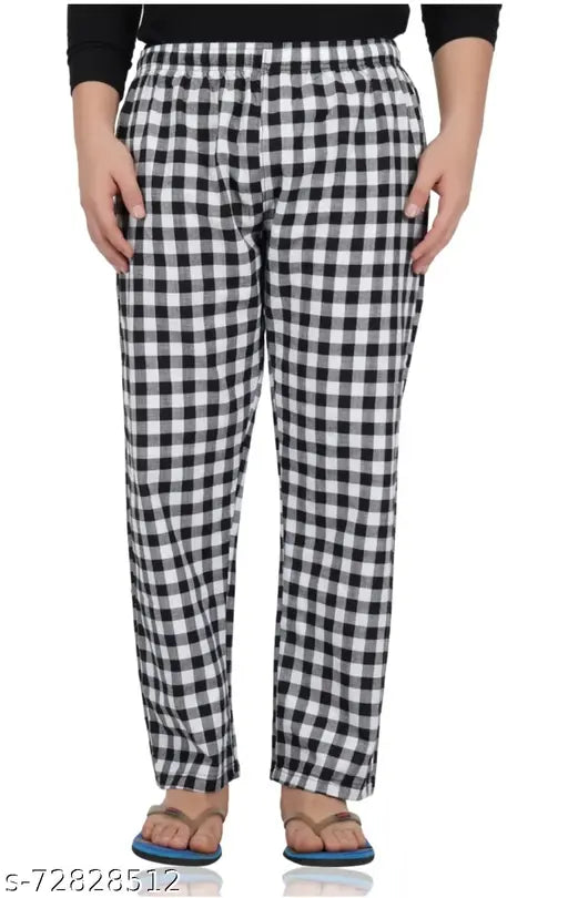 Womens checkered pyjama bottom