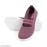 Purple velcro strap sandals with cut-outs