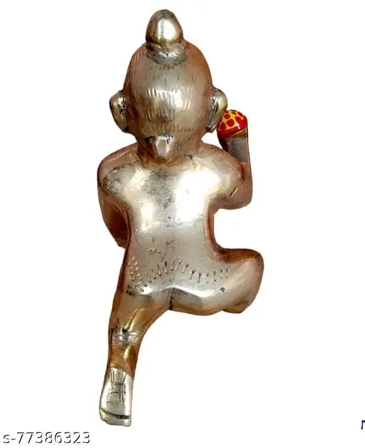 Metallic silver Gopal laddu, 2 pieces, intricate design