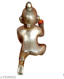 Metallic silver Gopal laddu, 2 pieces, intricate design