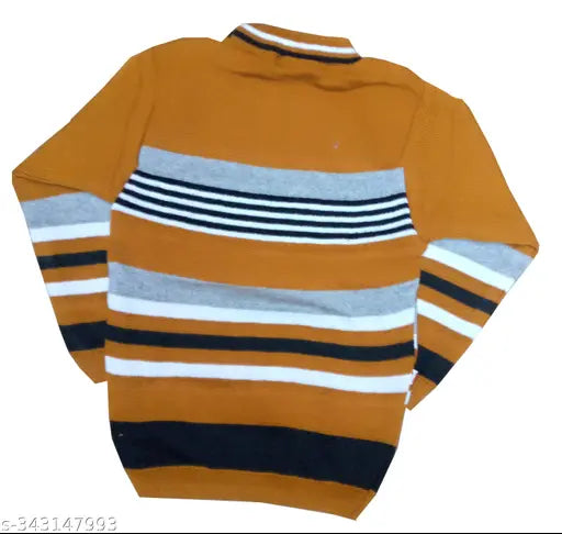 Soft wool sweatshirt & pyjama set in yellow print for kids, featuring long sleeves and thermal innerwear for cozy comfort. Made in India