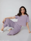 Polycotton summer set: soft, comfortable top & bottom, perfect for casual wear or sleepwear, in various colors, made in India