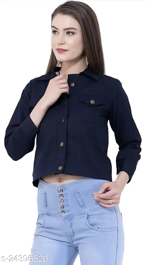 Pretty fashionable women's coat, size S (36in bust, 19in length), Indian origin