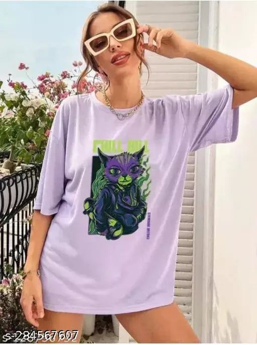 Oversized chill bill style casual t-shirt for women