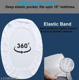 Glace Cotton premium king size elastic fitted bedsheet with 2 pillow covers, perfect for adult summer use