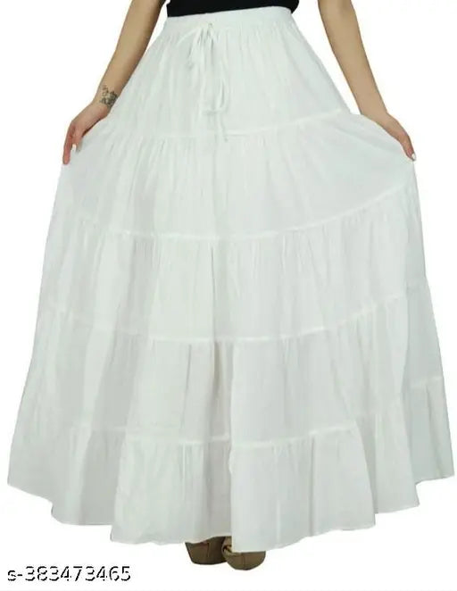 Designer rayon solid net western skirt for women, feminine style with 12-inch waist, 39-inch length, and 42-inch hip, India origin