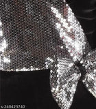 Designer sequined bodycon party dress, sleeveless, knee-length
