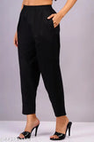 Indian-made, solid color cotton pants combo pack of 2 for regular, formal, and casual wear