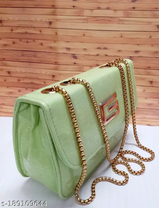 Elite handbag, teal fabric with gold trim, two handles and zip closure