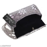 Handmade silver metal bag, flower style