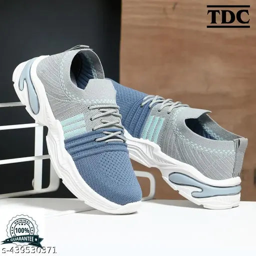 Blue and white casual sports shoe for boys