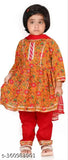 Girls' Rayon A-line Kurta & Palazzo set with printed design, perfect for festive parties (7-8yrs to 13-14yrs)