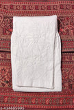 Chikankari stretchable cotton-lycra pant, embroidered net, elasticated waist, 2 pockets, modern design for women's fashion. Hand or machine wash, fully elasticated waist, pairs well with kurtis. Made in India