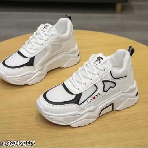 Menorma women's peach printed sneakers, stylish PVC and rubber shoes for girls & kids. Comfortable lace-up design, skin-friendly material avoids blisters, scars, and pain. Available in various colors, made in India