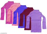 Girls Multicolor Wool Sweaters Pack Of 5